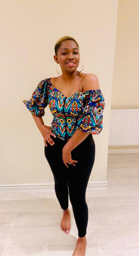 The Bola Off Shoulder Ankara African Print Bardot Top Eldimaa Fashion