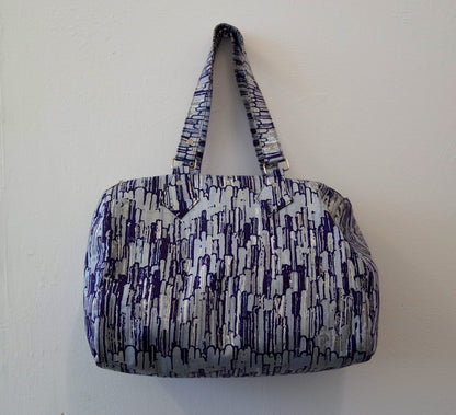 Purple Ankara Handbag by Eldimaa Fashion - Eldimaa Fashion