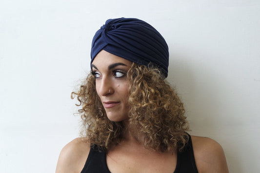 Navy Turban for Women - Eldimaa Fashion