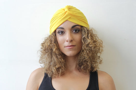 Yellow Turban for Women - Eldimaa Fashion