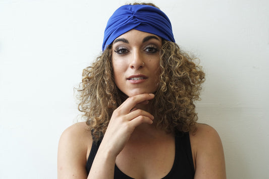 Blue Half Turban for Women - Eldimaa Fashion